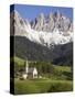 St. Maddalena Church in Val di Funes-Richard Klune-Stretched Canvas