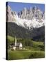 St. Maddalena Church in Val di Funes-Richard Klune-Stretched Canvas