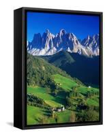 St. Magdalena Kalian Italian Dolomites-Peter Adams-Framed Stretched Canvas