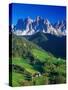 St. Magdalena Kalian Italian Dolomites-Peter Adams-Stretched Canvas