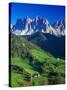 St. Magdalena Kalian Italian Dolomites-Peter Adams-Stretched Canvas