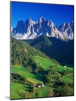 St. Magdalena Kalian Italian Dolomites-Peter Adams-Mounted Photographic Print