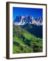 St. Magdalena Kalian Italian Dolomites-Peter Adams-Framed Photographic Print