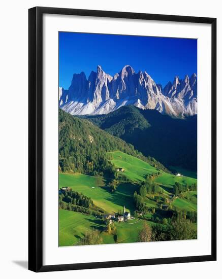 St. Magdalena Kalian Italian Dolomites-Peter Adams-Framed Photographic Print