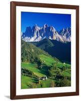 St. Magdalena Kalian Italian Dolomites-Peter Adams-Framed Photographic Print