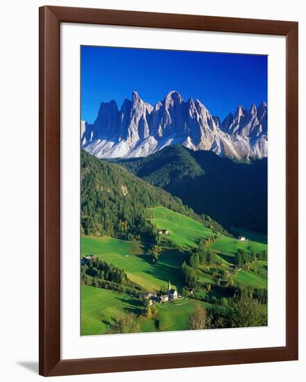 St. Magdalena Kalian Italian Dolomites-Peter Adams-Framed Photographic Print