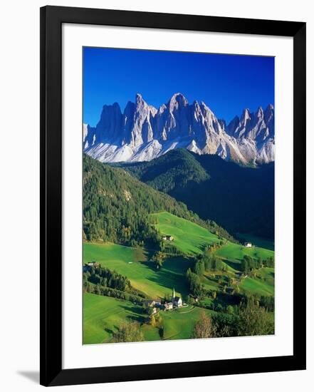 St. Magdalena Kalian Italian Dolomites-Peter Adams-Framed Photographic Print