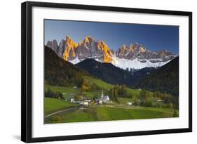 St. Magdalena, Val Di Funes, Trentino-Alto Adige, Dolomites, South Tyrol, Italy, Europe-Miles Ertman-Framed Photographic Print