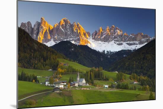 St. Magdalena, Val Di Funes, Trentino-Alto Adige, Dolomites, South Tyrol, Italy, Europe-Miles Ertman-Mounted Photographic Print