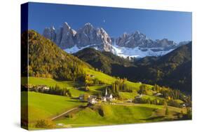 St. Magdalena, Val Di Funes, Trentino-Alto Adige, Dolomites, South Tyrol, Italy, Europe-Miles Ertman-Stretched Canvas