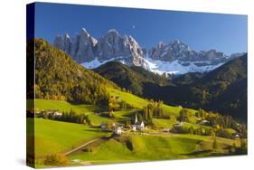 St. Magdalena, Val Di Funes, Trentino-Alto Adige, Dolomites, South Tyrol, Italy, Europe-Miles Ertman-Stretched Canvas