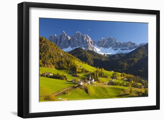 St. Magdalena, Val Di Funes, Trentino-Alto Adige, Dolomites, South Tyrol, Italy, Europe-Miles Ertman-Framed Photographic Print