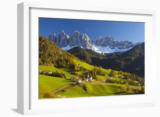 St. Magdalena, Val Di Funes, Trentino-Alto Adige, Dolomites, South Tyrol, Italy, Europe-Miles Ertman-Framed Photographic Print