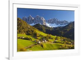 St. Magdalena, Val Di Funes, Trentino-Alto Adige, Dolomites, South Tyrol, Italy, Europe-Miles Ertman-Framed Photographic Print