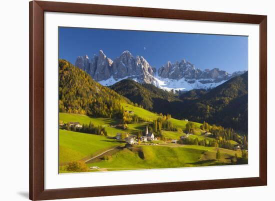 St. Magdalena, Val Di Funes, Trentino-Alto Adige, Dolomites, South Tyrol, Italy, Europe-Miles Ertman-Framed Photographic Print