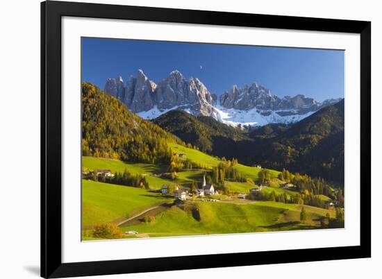 St. Magdalena, Val Di Funes, Trentino-Alto Adige, Dolomites, South Tyrol, Italy, Europe-Miles Ertman-Framed Photographic Print