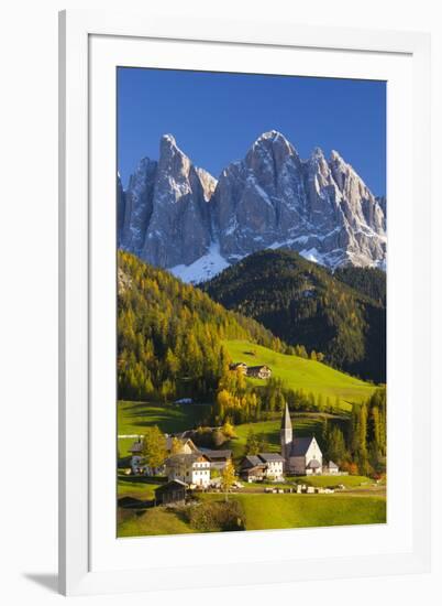 St. Magdalena, Val Di Funes, Trentino-Alto Adige, Dolomites, South Tyrol, Italy, Europe-Miles Ertman-Framed Photographic Print