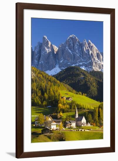 St. Magdalena, Val Di Funes, Trentino-Alto Adige, Dolomites, South Tyrol, Italy, Europe-Miles Ertman-Framed Photographic Print