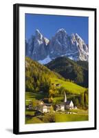 St. Magdalena, Val Di Funes, Trentino-Alto Adige, Dolomites, South Tyrol, Italy, Europe-Miles Ertman-Framed Photographic Print