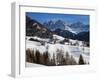 St, Magdalena Village and Church, Dolomites Mountains, Trentino-Alto Adige, South Tirol, Italy-Gavin Hellier-Framed Photographic Print