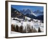 St, Magdalena Village and Church, Dolomites Mountains, Trentino-Alto Adige, South Tirol, Italy-Gavin Hellier-Framed Photographic Print