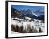 St, Magdalena Village and Church, Dolomites Mountains, Trentino-Alto Adige, South Tirol, Italy-Gavin Hellier-Framed Photographic Print