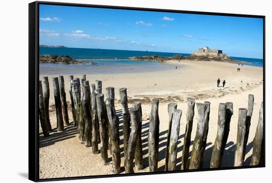 St Malo, Brittany, France-Jeremy Horner-Framed Stretched Canvas