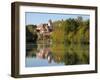 St. Mang Monastery and Basilica Reflected in the River Lech, Fussen, Bavaria (Bayern), Germany-Gary Cook-Framed Photographic Print