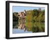 St. Mang Monastery and Basilica Reflected in the River Lech, Fussen, Bavaria (Bayern), Germany-Gary Cook-Framed Photographic Print