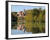 St. Mang Monastery and Basilica Reflected in the River Lech, Fussen, Bavaria (Bayern), Germany-Gary Cook-Framed Photographic Print