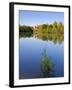 St. Mang Monastery and Basilica Reflected in the River Lech, Fussen, Bavaria (Bayern), Germany-Gary Cook-Framed Photographic Print