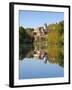 St. Mang Monastery and Basilica Reflected in the River Lech, Fussen, Bavaria (Bayern), Germany-Gary Cook-Framed Photographic Print