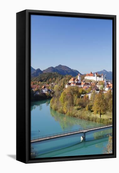 St. Mang's Abbey (Fussen Abbey) and Hohes Schloss Castle-Markus-Framed Stretched Canvas