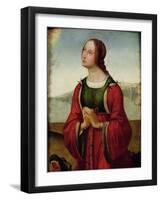 St. Margaret at Prayer-Lorenzo Costa-Framed Giclee Print