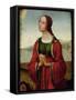 St. Margaret at Prayer-Lorenzo Costa-Framed Stretched Canvas