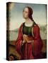 St. Margaret at Prayer-Lorenzo Costa-Stretched Canvas