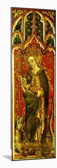 St. Margaret of Antioch with Crozier and Dragon, Detail of the Rood Screen, All Saints Church,…-null-Mounted Giclee Print