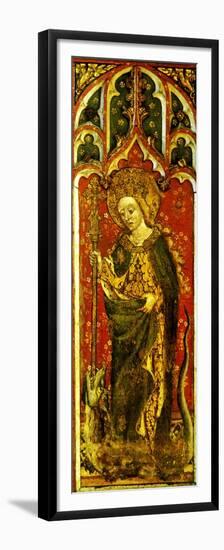 St. Margaret of Antioch with Crozier and Dragon, Detail of the Rood Screen, All Saints Church,…-null-Framed Premium Giclee Print