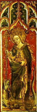 'St. Margaret of Antioch with Crozier and Dragon, Detail of the Rood ...