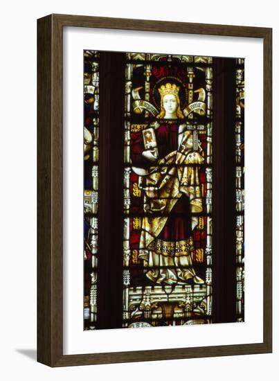 St. Margaret of Scotland, Hereford Cathedral, England, 20th century-CM Dixon-Framed Giclee Print