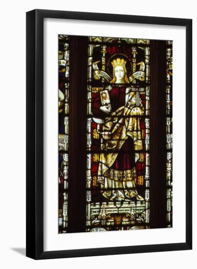 St. Margaret of Scotland, Hereford Cathedral, England, 20th century-CM Dixon-Framed Giclee Print