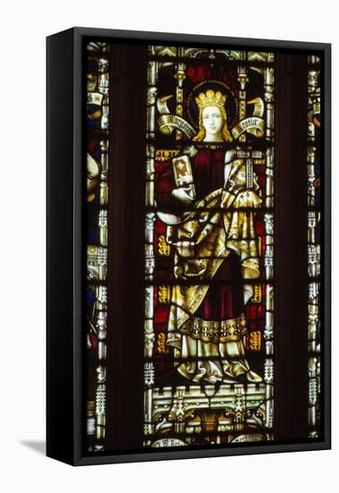 St. Margaret of Scotland, Hereford Cathedral, England, 20th century-CM Dixon-Framed Stretched Canvas