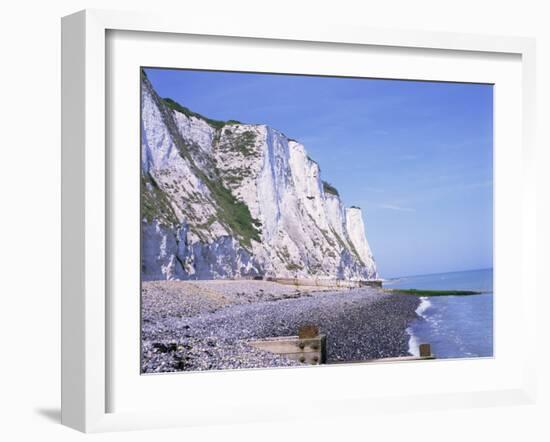 St. Margaret's at Cliffe, White Cliffs of Dover, Kent, England, United Kingdom-David Hughes-Framed Photographic Print