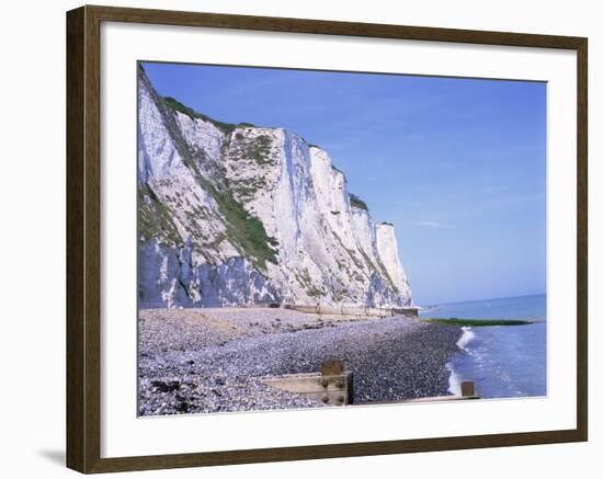 St. Margaret's at Cliffe, White Cliffs of Dover, Kent, England, United Kingdom-David Hughes-Framed Photographic Print