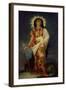 St. Margaret Slaying the Dragon-Ernest Antoine Hebert-Framed Giclee Print