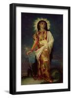 St. Margaret Slaying the Dragon-Ernest Antoine Hebert-Framed Giclee Print