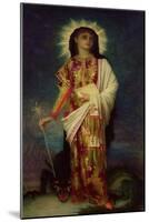 St. Margaret Slaying the Dragon-Ernest Antoine Hebert-Mounted Giclee Print