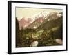 St. Marie Bridge, Chamonix Valley in France, C.1890-C.1900-null-Framed Giclee Print