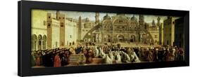 St. Mark Preaching in Alexandria, Egypt, 1504-07-Gentile Bellini-Framed Giclee Print