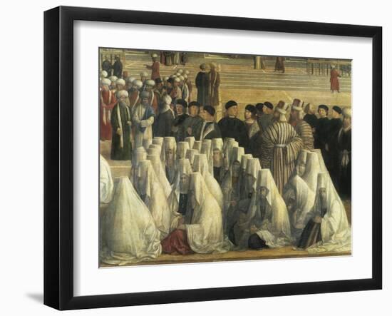 St Mark Preaching in Alexandria, Egypt, 1504-1507-Gentile Bellini-Framed Giclee Print